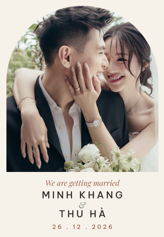 Mẫu thiệp cưới Ivory Arch