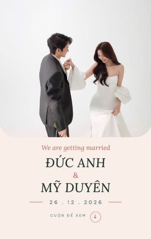 Mẫu thiệp cưới Rose Soirée