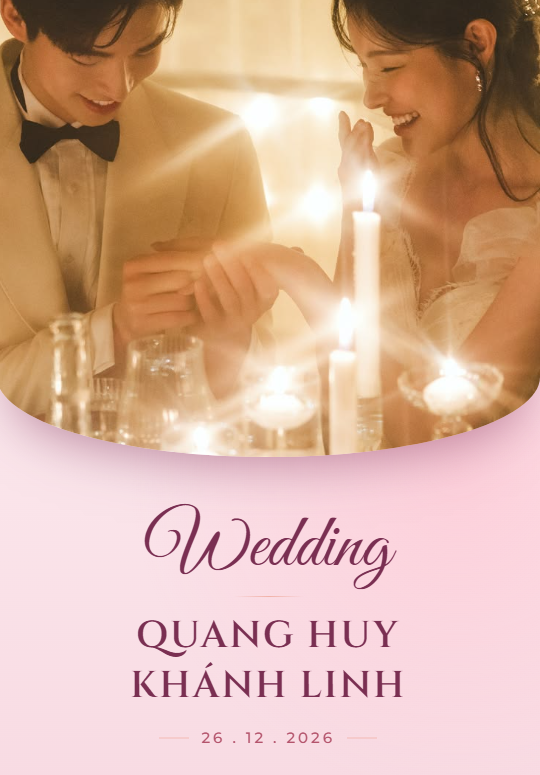 Mẫu thiệp cưới online Sakura Blossom