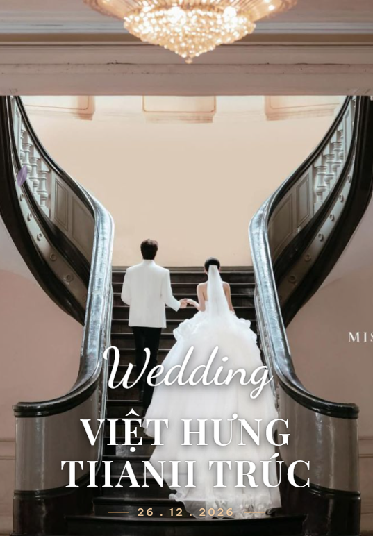Mẫu thiệp cưới online Vintage Lace